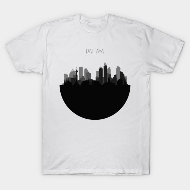 Pattaya Skyline T-Shirt by inspirowl